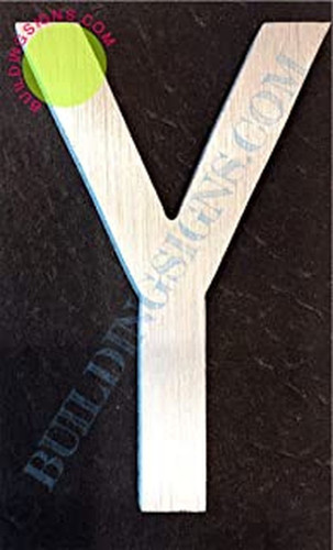 Aluminum Letter Y Sign