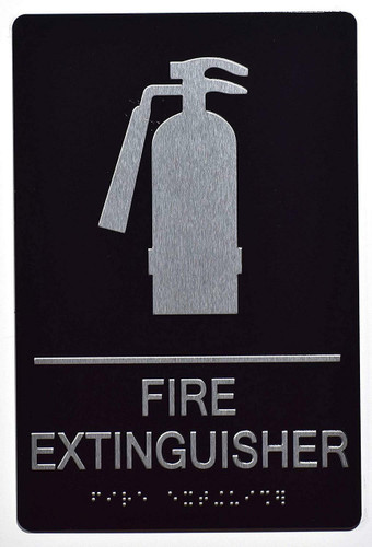 FIRE Extinguisher -Braille with Raised Tactile Graphics and Letters FIRE Extinguisher -Braille with Raised Tactile Graphics and Letters