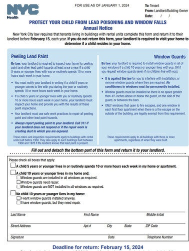 2024 WINDOWS GUARDS NYC LAW