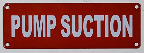 Pump Suction Sign