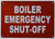 Boiler Emergency Shut Off