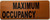 MAXIMUM OCCUPANCY DOB SIGN