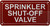 sprinkler shut-off valve sign/sprinkler shut off valve HPD SIGN