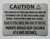 Caution hot surface for this gas fireplace DOB SIGN Brushed Silver Aluminum Wall Mount | Rust-Free, Durable | Double-sided Tape I Easy Installation -Inch_-red20250404