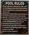 Pool Rules HPD SIGN