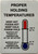 2 set - Restaurant fridge proper holding temperature safety BUILDING SIGN