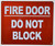 FIRE Door DO NOT Block Sign
