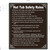 Hot Tub Safety Rules DOB SIGN
