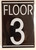 FLOOR 3 HPD SIGN
