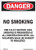 Aluminum DOB SIGN- NO SMOKING WORK SITE PER FDNY SECTION 1404