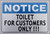 Toilet for Customer ONLY - with Double Sided Tape