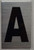 Apartment Number SignLetter A  - Porte D'argent line