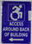 ADA ACCESSIBLE Entrance Arrow Left BUILDING SIGN
