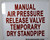 Manual AIR Release Valve for Temporary Standpipe Sign