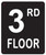 3RD FLOOR SIGN