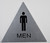 CA Men Restroom Sign-Braille SAFETY SIGNwith Raised Tactile Graphics and Letters