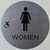 CA Women ACCESSIBLE Restroom SignBraille Sign with Raised Tactile Graphics and Letters CA Women ACCESSIBLE Restroom SignBraille Sign with Raised Tactile Graphics and Letters