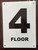 Floor Number SAFETY SIGNset
