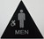 CA Men Restroom Sign-Braille Sign with Raised Tactile Graphics and Letters CA Men Restroom Sign-Braille Sign with Raised Tactile Graphics and Letters