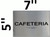 Cafeteria Sign-Tactile Signs Cafeteria Sign-Tactile Signs