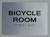 Bicycle Room SIGNAGE Braille SIGNAGE with Raised Tactile Graphics and Letters Bicycle Room SIGNAGE Braille SIGNAGE with Raised Tactile Graphics and Letters