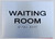 Waiting Room Sign-Braille Sign with Raised Tactile Graphics and Letters Waiting Room Sign-Braille Sign with Raised Tactile Graphics and Letters