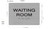 Waiting Room Sign-Braille BUILDING SIGNwith Raised Tactile Graphics and Letters Waiting Room Sign-Braille BUILDING SIGNwith Raised Tactile Graphics and Letters