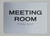 Meeting Room Sign-Sign Braille Sign with Raised Tactile Graphics and Letters Meeting Room Sign-Sign Braille Sign with Raised Tactile Graphics and Letters