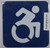 ADA ACCESSIBLE Symbol Sign-Tactile Signs