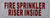 FIRE Sprinkler Riser Inside Hpd Sign
