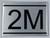 APARTMENT NUMBER Sign2M -BRUSHED ALUMINUM