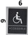 ACCESSIBLE Sign- BLACK- BRAILLE