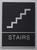 STAIRS Sign- BLACK- BUILDING SIGNBraille BUILDING SIGNwith Raised Tactile Graphics and Letters