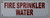 FIRE Sprinkler Water   Sign