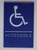 ACCESSIBLE Sign- BLUE- BRAILLE