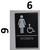WOMEN ACCESSIBLE Restroom Sign- BLACK- BRAILLE