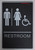 ACCESSIBLE Restrooms Sign- BLACK- BRAILLE