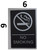 NO SMOKING SIGNAGE Braille SIGNAGE with Raised Tactile Graphics and Letters