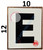LETTER E SignWHITE
