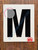 LETTER M SignWHITE