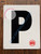 LETTER P SignWHITE