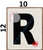 LETTER R SignWHITE