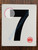 NUMBER 7 SignWHITE