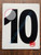 NUMBER 10 SignWHITE