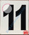 NUMBER 11 SignWHITE