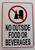 NO Outside Food OR Beverages BUILDING SIGN