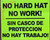 NO HARD HAT NO WORK ENGLISH / SPANISH SIGN