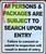 All Persons Subject to Search HPD SIGN