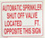 Automatic Sprinkler Shut-Off Valve sign 10x12