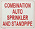 COMBINATION AUTO SPRINKLER AND STANDPIPE   Sign